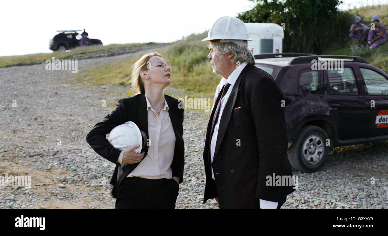 Toni Erdmann is a 2016 German drama film written, directed and co-produced by Maren Ade.  This photograph is for editorial use only and is the copyright of the film company and/or the photographer assigned by the film or production company and can only be reproduced by publications in conjunction with the promotion of the above Film. A Mandatory Credit to the film company is required. The Photographer should also be credited when known. Stock Photo
