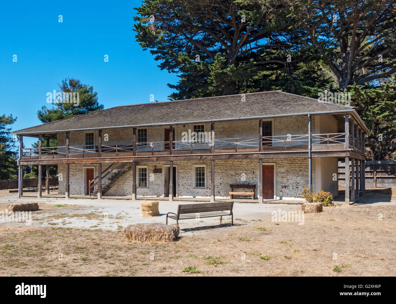 California, Pacifica, Sanchez Adobe, built 1841-46 Stock Photo