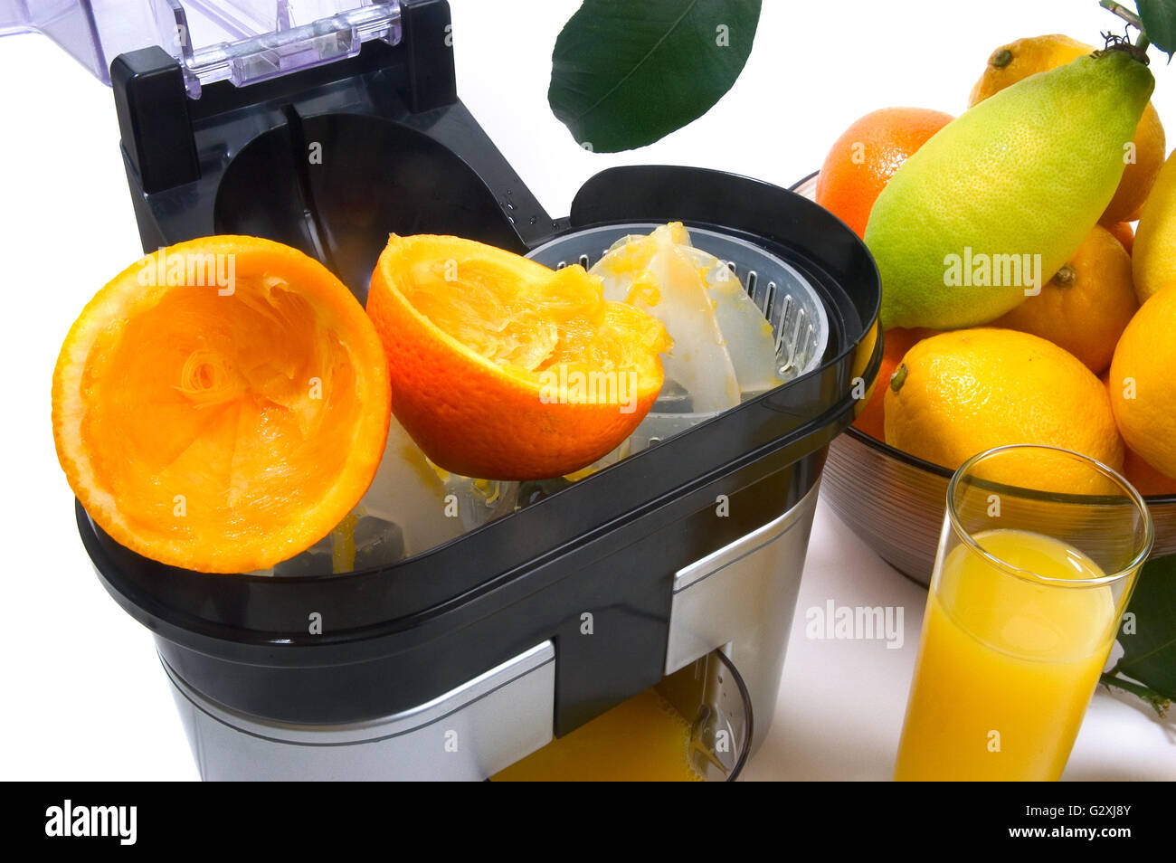 electric juicer to squeeze oranges, lemons and grapefruit photographed