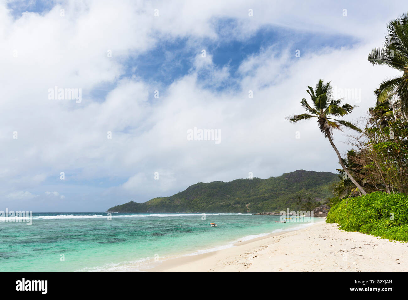 Anse Forbans in the south of Mahe, Seychelles Stock Photo