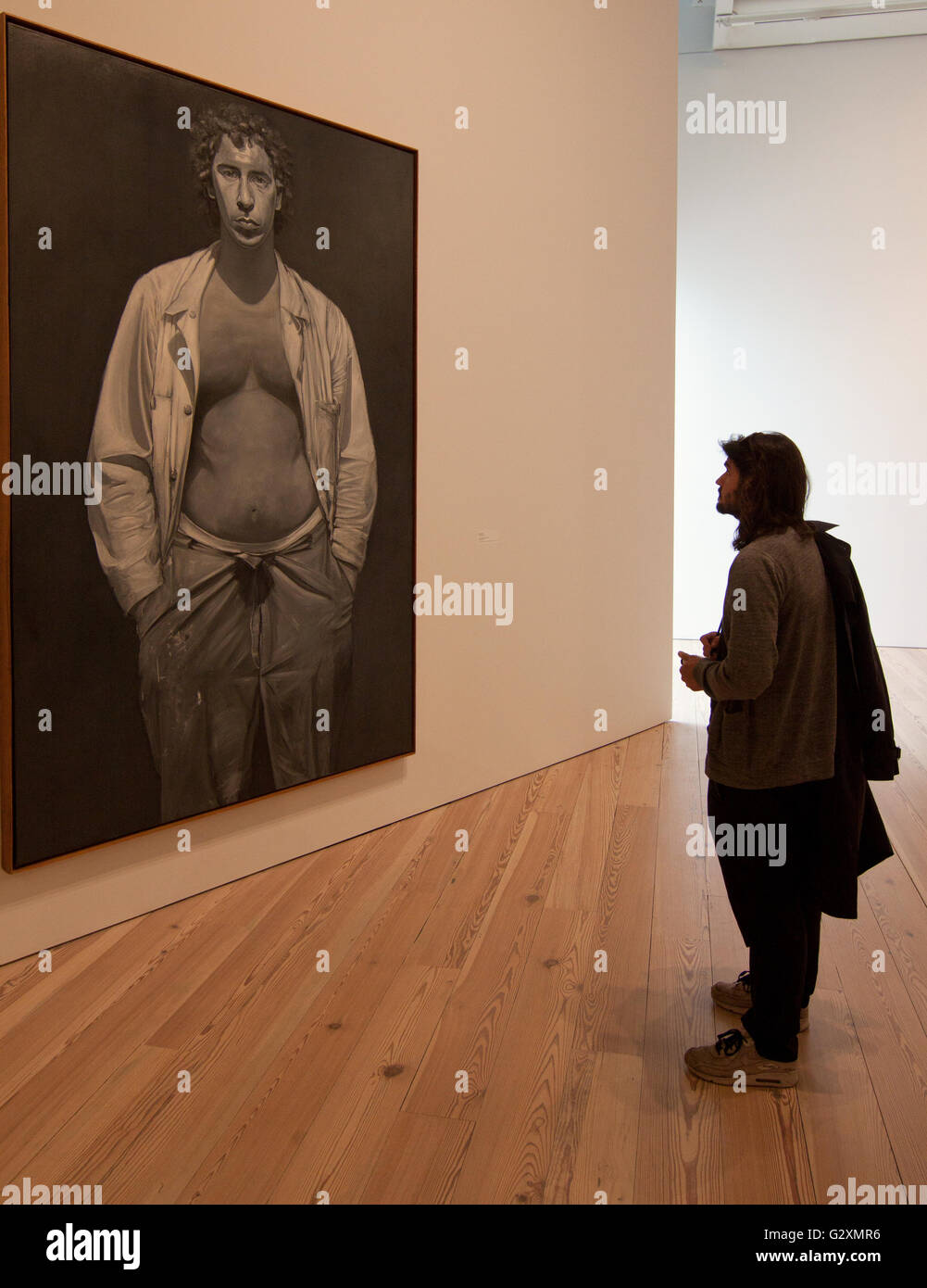 Galleries at the new Whitney Museum in New York City Stock Photo