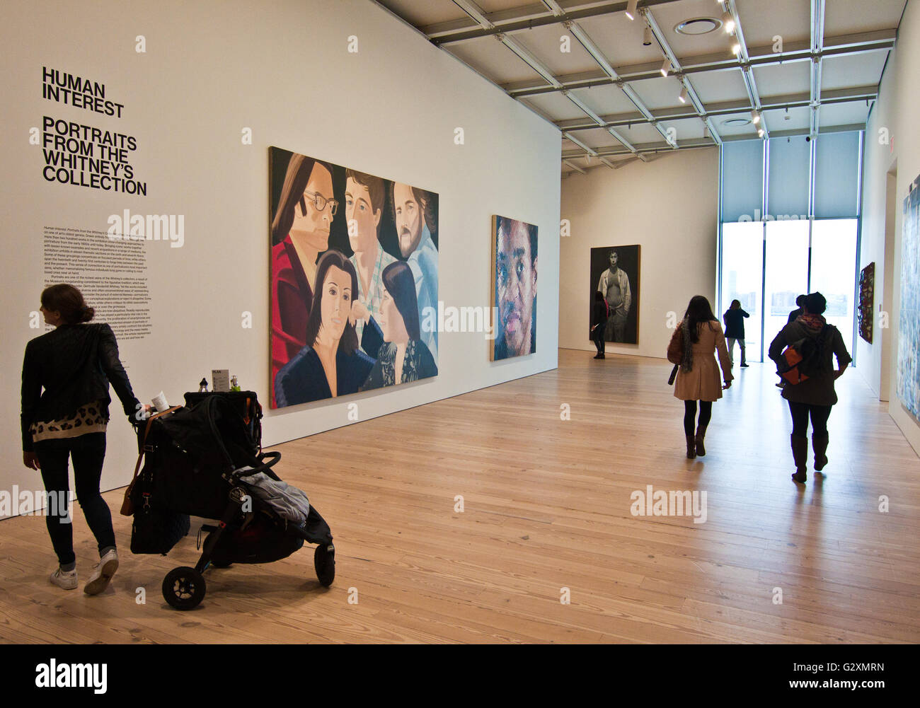 Galleries at the new Whitney Museum in New York City Stock Photo