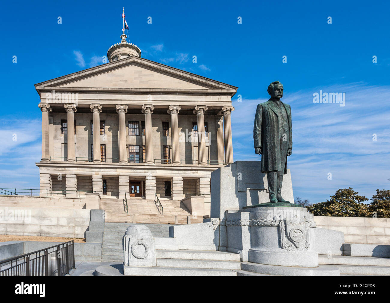 Edward carmack statue capitol nashville hires stock photography and