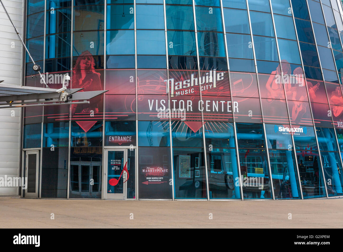 Music City Marketplace at the Visitor Center in downtown Nashville, Tennessee Stock Photo