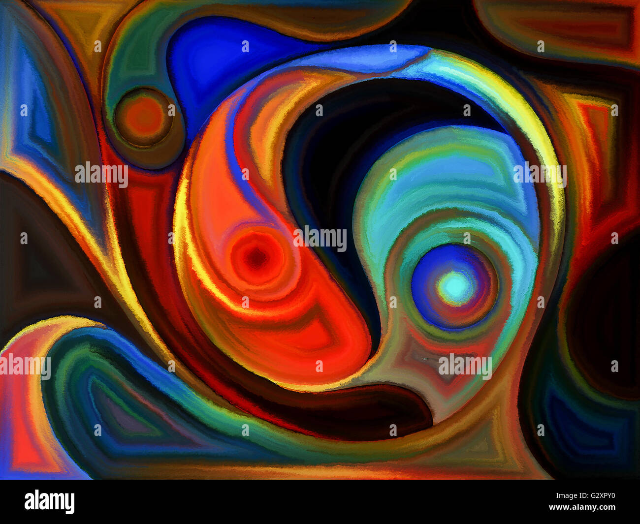 Abstract swirls of vibrant colors hi-res stock photography and images ...
