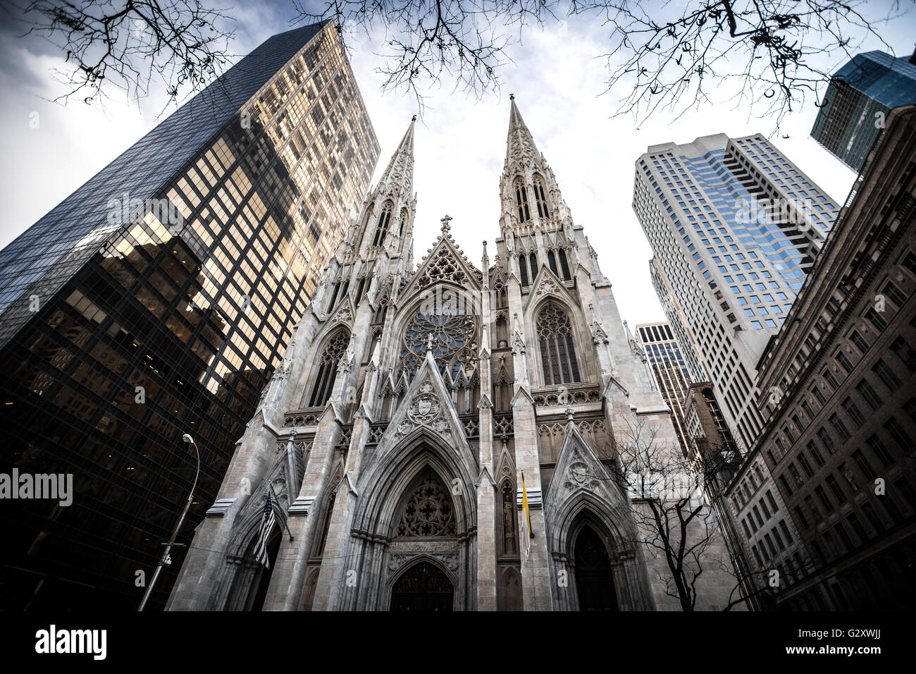 St Patricks Cathedral in downtown Manhattan, New York City Stock Photo