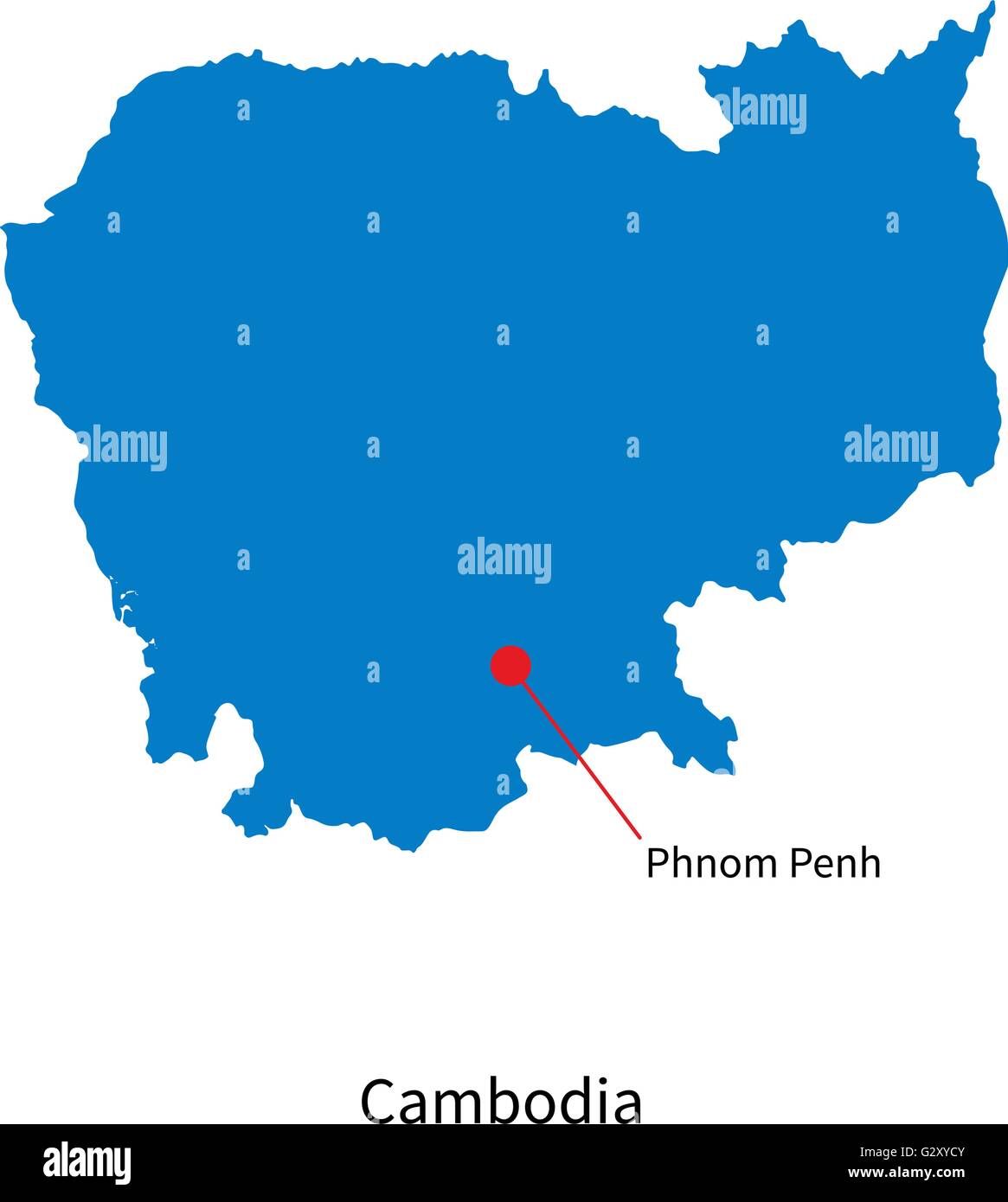 Cambodia Capital Map Cambodia Capital Map
