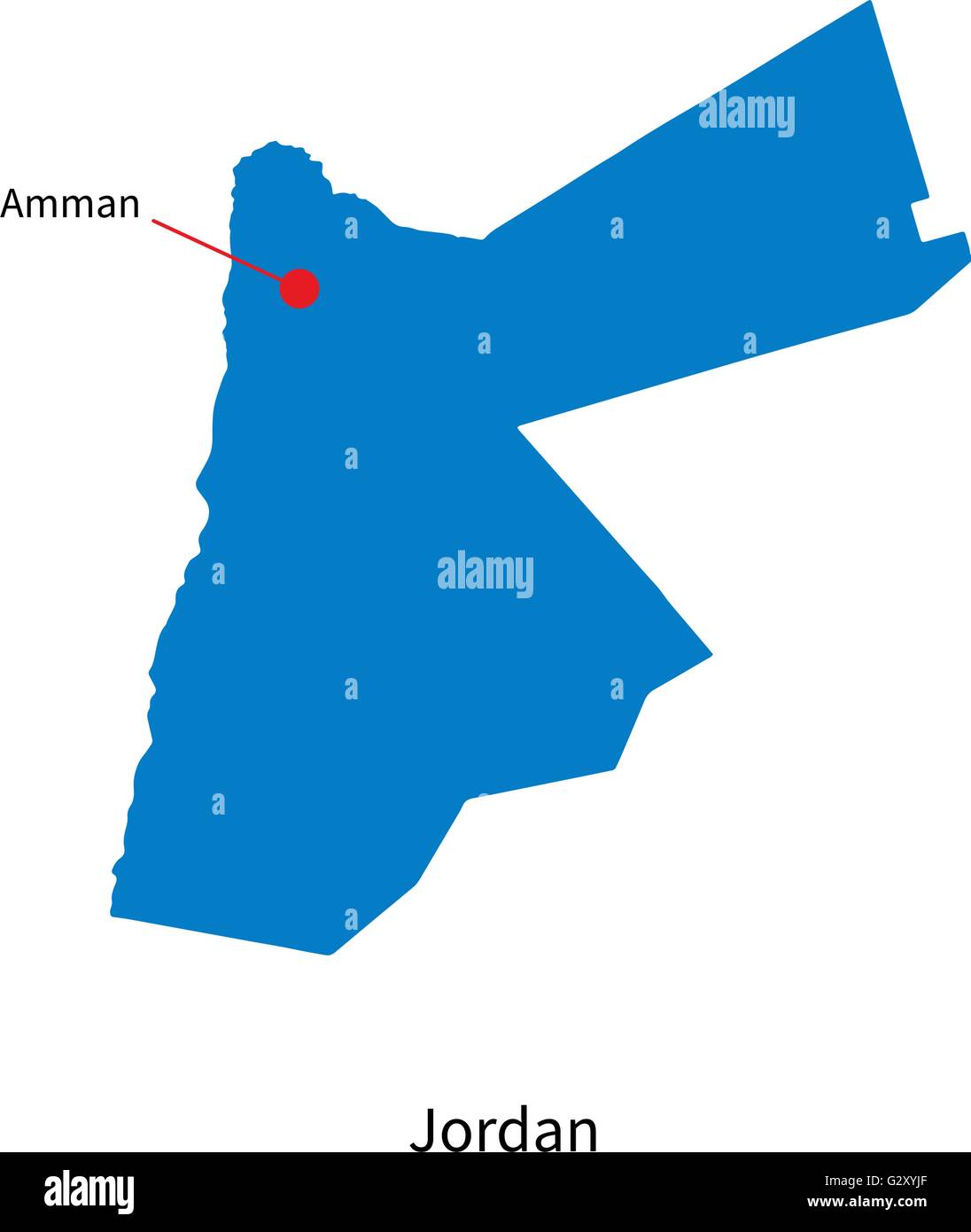 where is amman located on a map