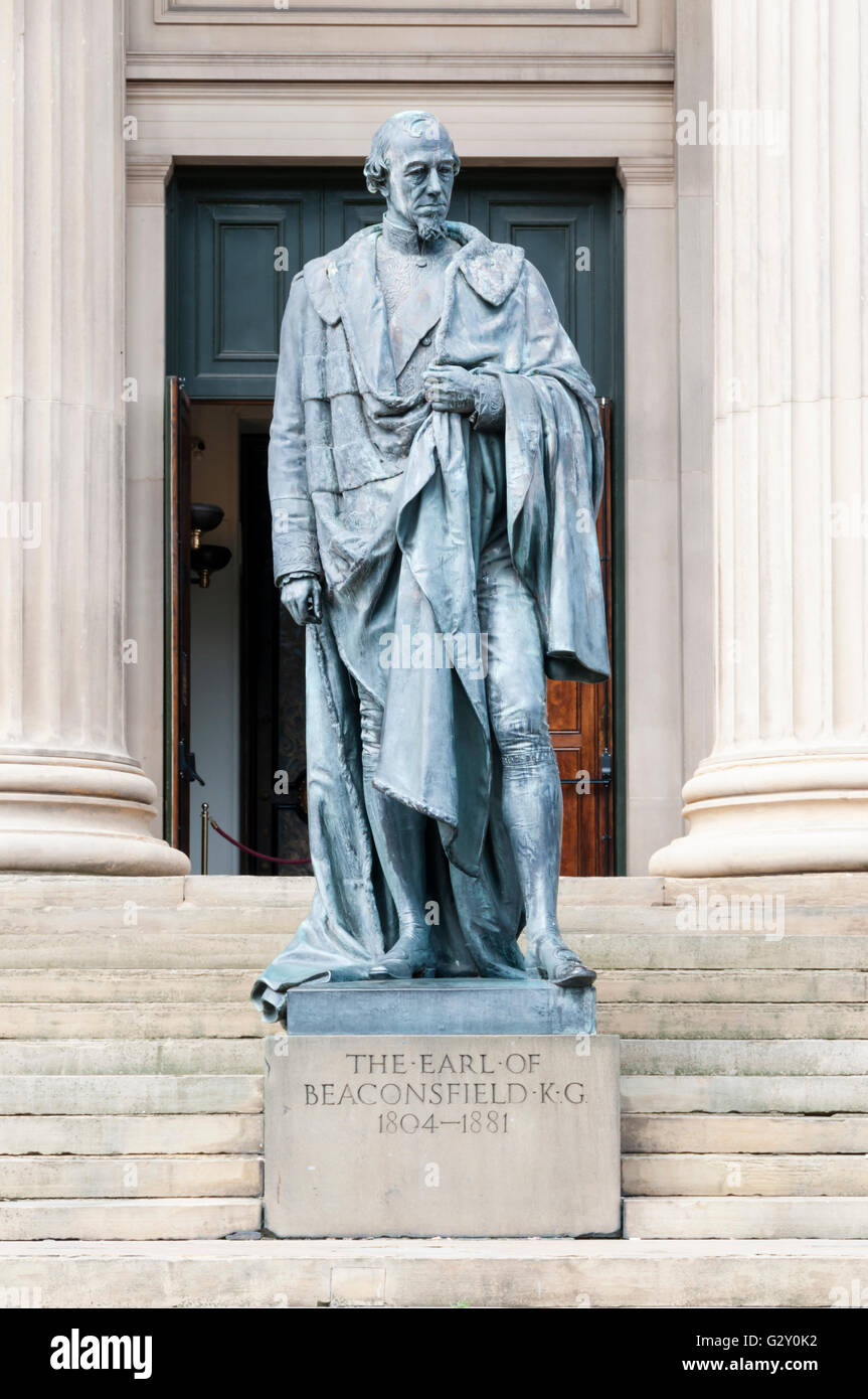 Statue of the Earl of Beaconsfield, Benjamin Disraeli, outside St