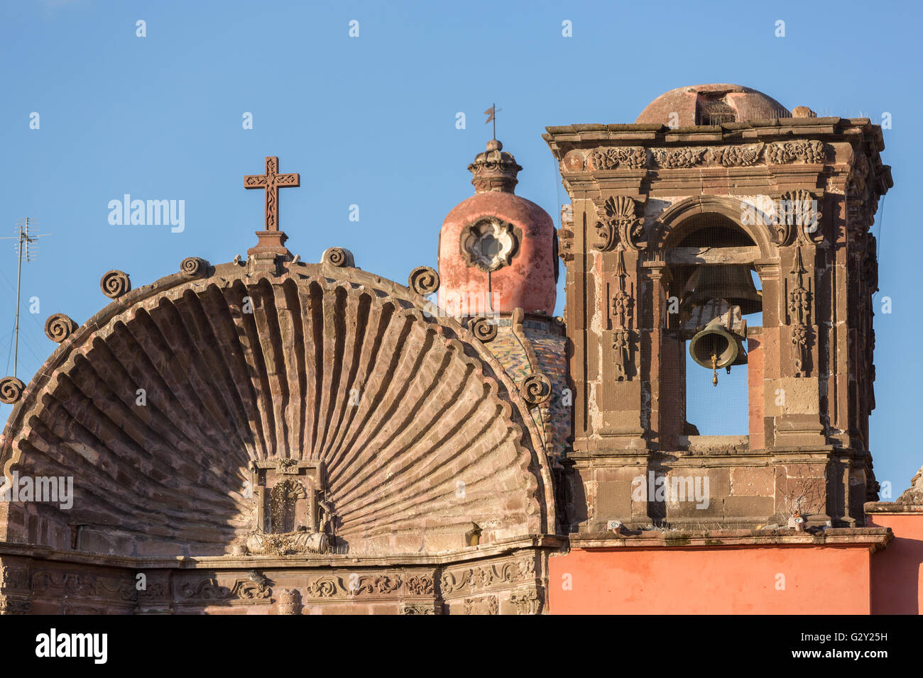 Templo de la Salud church in the historic center of San Miguel de Allende, Mexico. Stock Photo