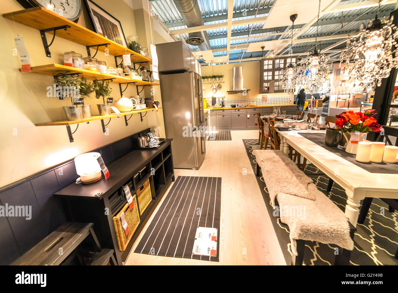 KUALA LUMPUR, MALAYSIA MAY 22, 2016 Interior furniture store "Ikea