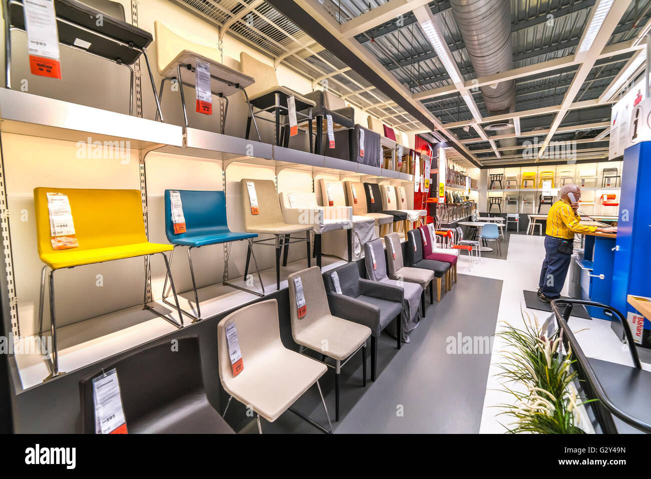 KUALA LUMPUR, MALAYSIA MAY 22, 2016 Interior furniture store "Ikea