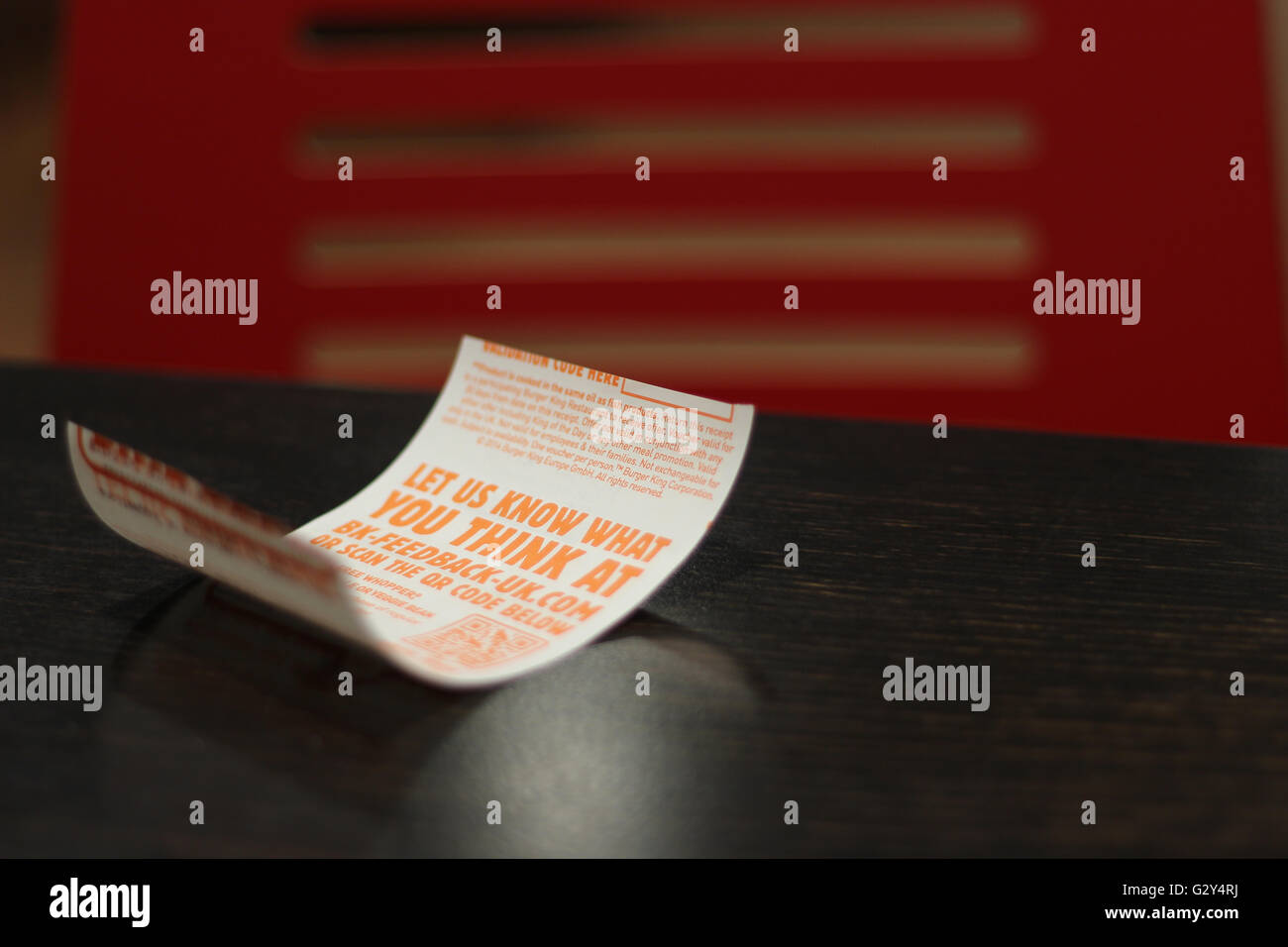 Burger king receipt hires stock photography and images Alamy