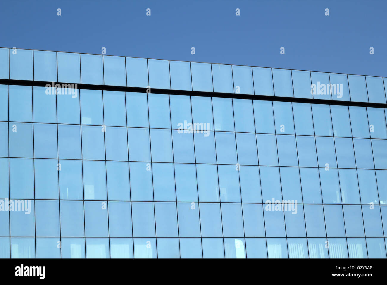 high blue glass wall Stock Photo Alamy