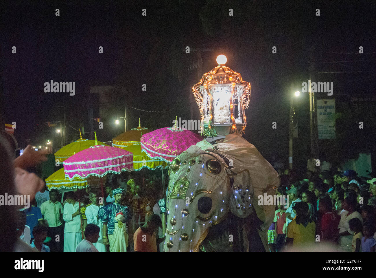 Sri Lanka  Festival of light, Buddhist tradition Stock Photo