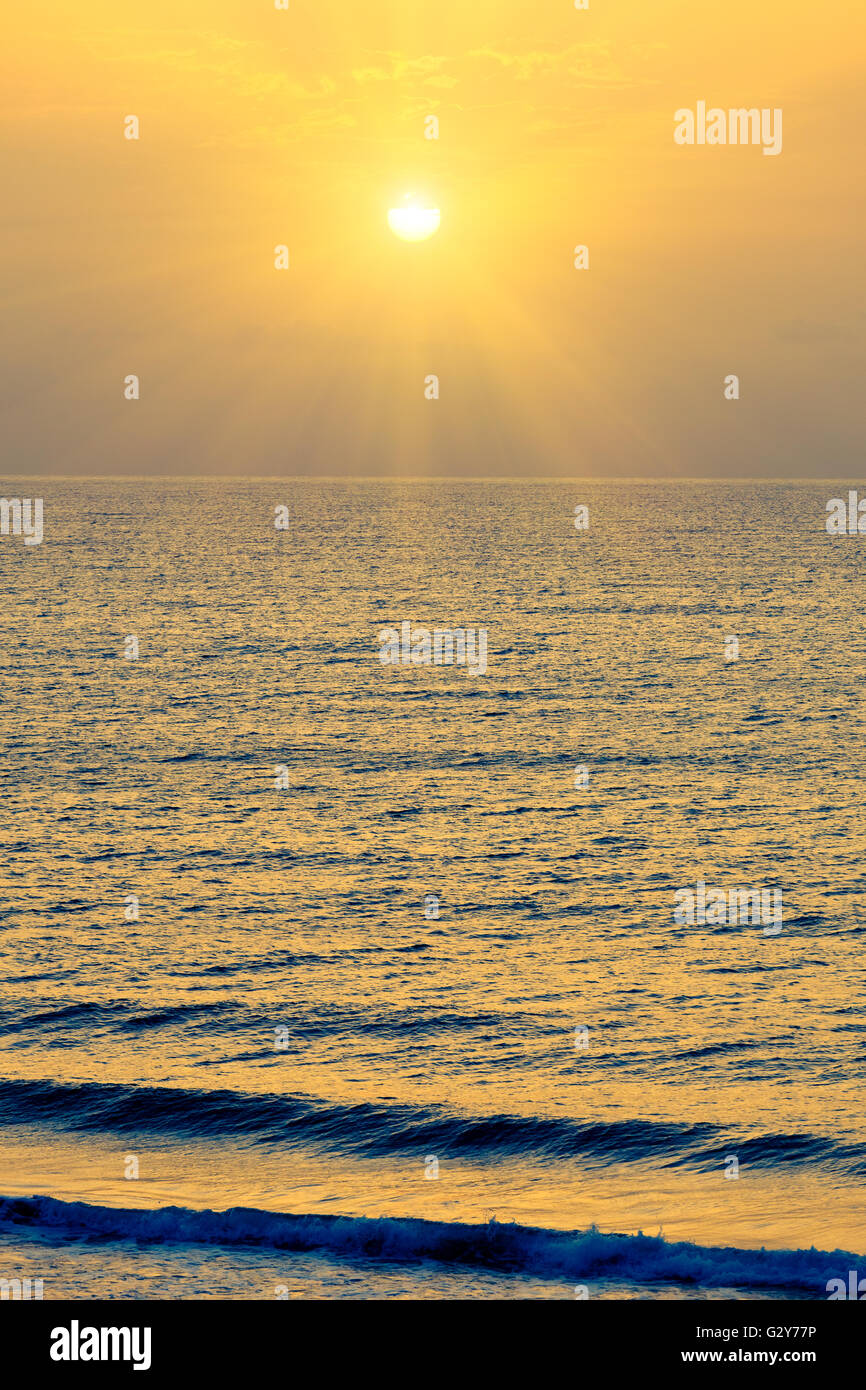 Sunrise over Atlantic ocean Stock Photo - Alamy