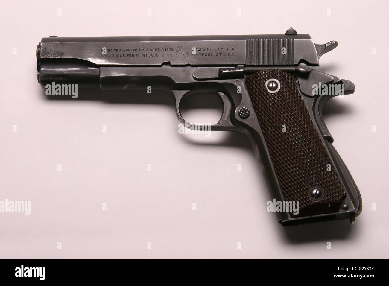 Government Issue WWII Colt .45 Stock Photo