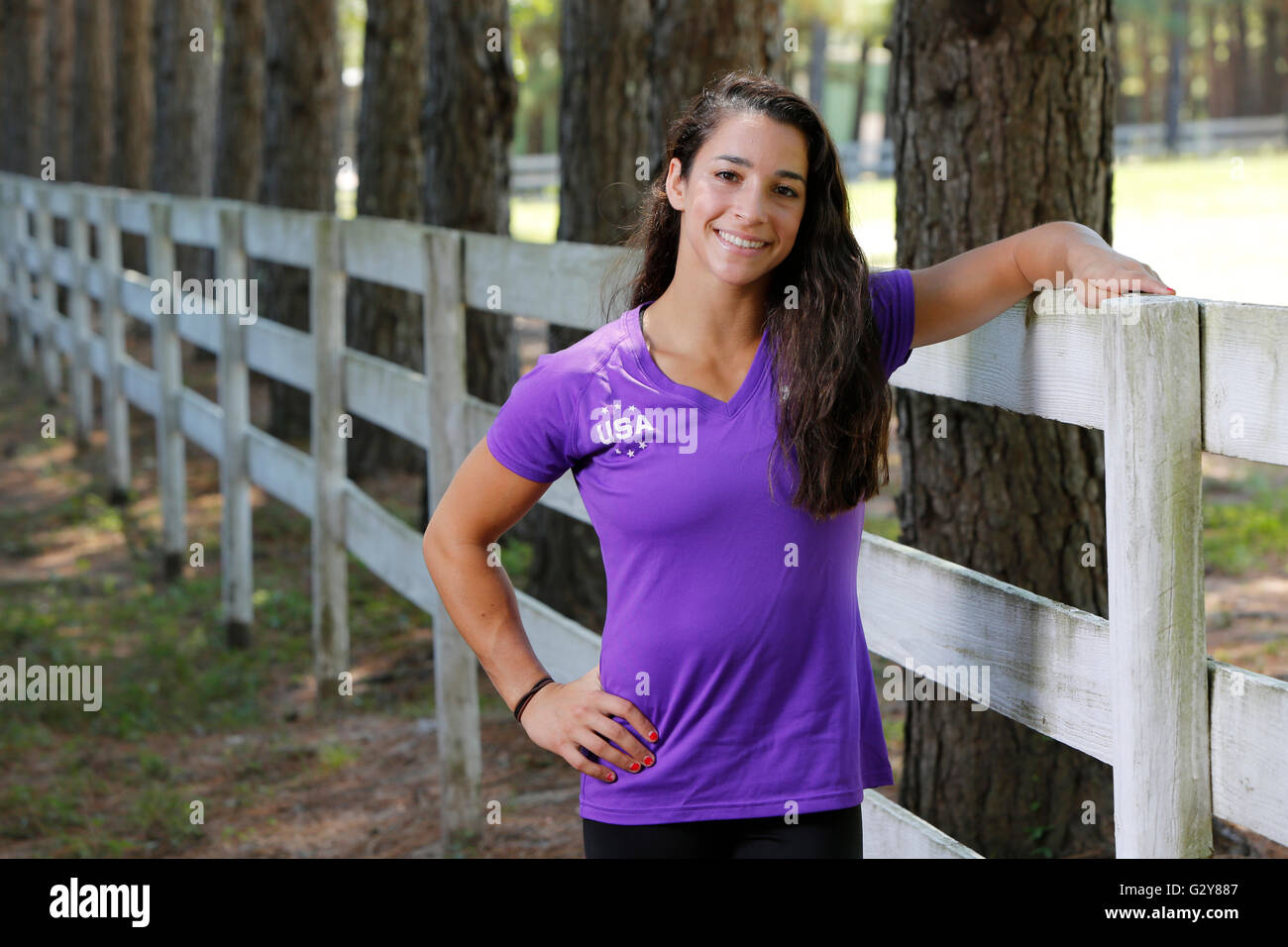 Aly Raisman at the Karolyi Ranch, the USA Gymnastics National Team ...