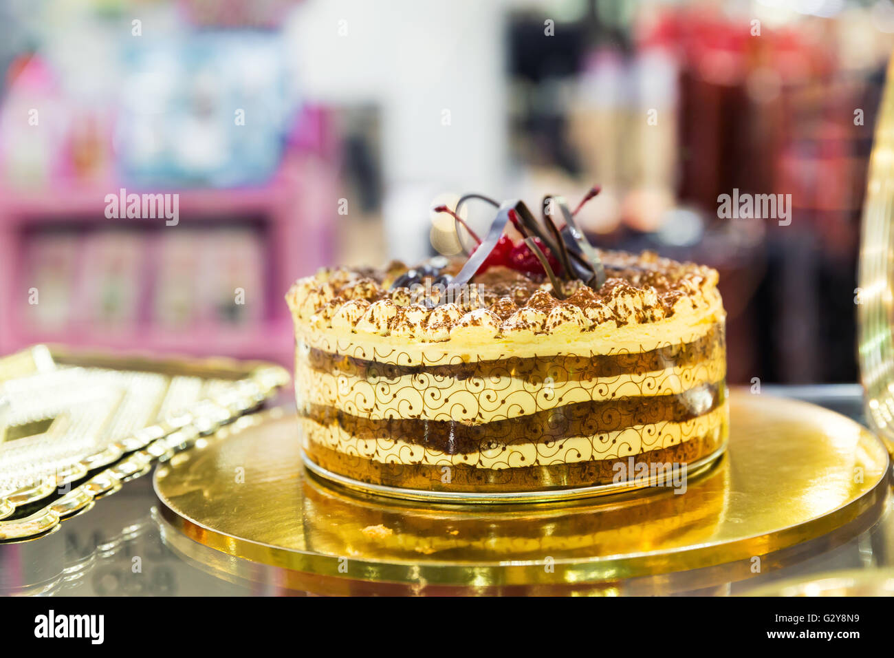 Cute chocolate birthday cake hi-res stock photography and images - Alamy