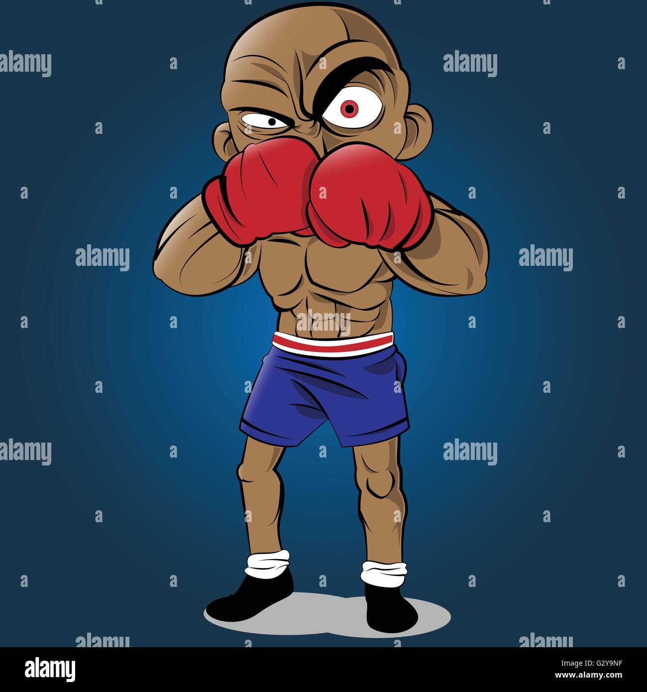 animated boxing cartoon