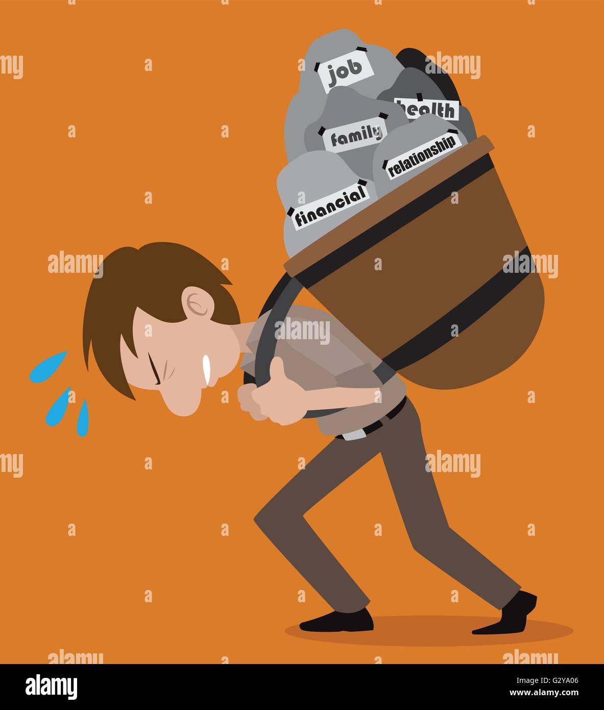 man-burden-stock-vector-image-art-alamy