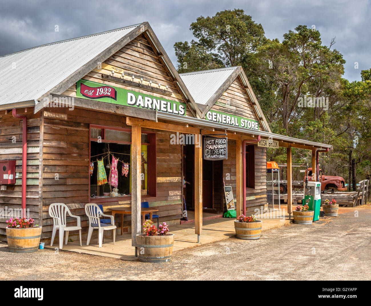 A general store in Rosa Brook, in the Margaret River area of Western