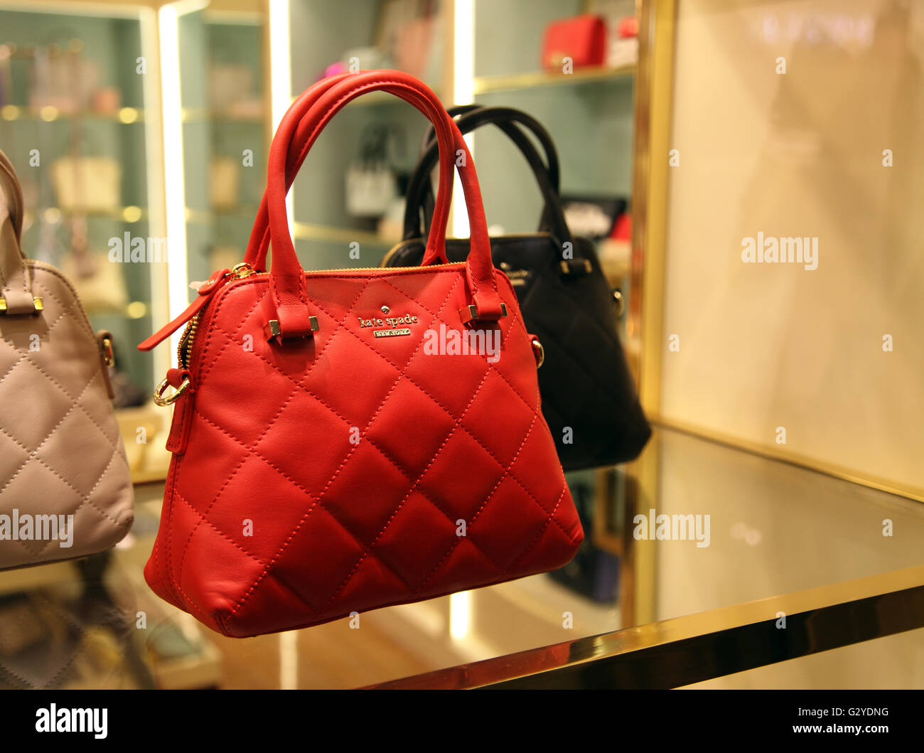 Kate Spade New York handbags on sale aboard luxury cruiseship Celebrity  Silhouette Stock Photo - Alamy