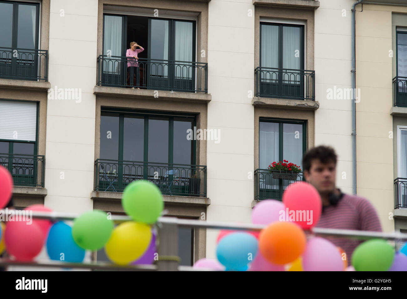 France , Rennes , Jun 04,2016  The Pride March each year brings together about 3,000 people in the streets of Rennes, Credit:  imagespic/Alamy Live News Stock Photo