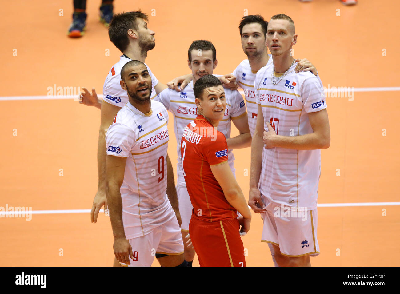 France team group, JUNE 4, 2016 Volleyball Men's Volleyball World Final Qualification for