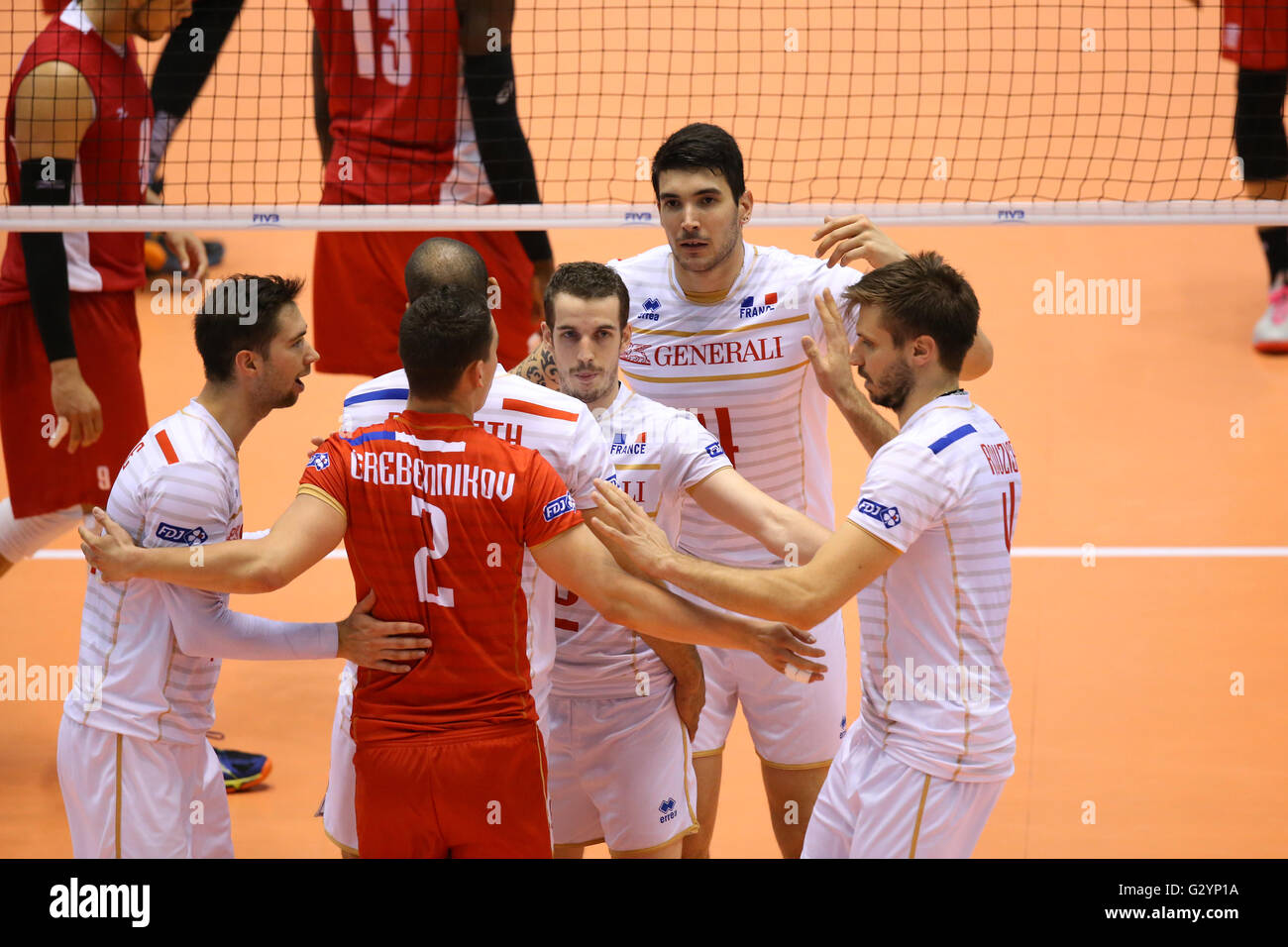 France team group, JUNE 4, 2016 Volleyball Men's Volleyball World Final Qualification for
