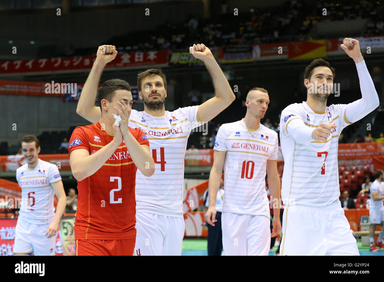 France team group, JUNE 4, 2016 Volleyball Men's Volleyball World Final Qualification for