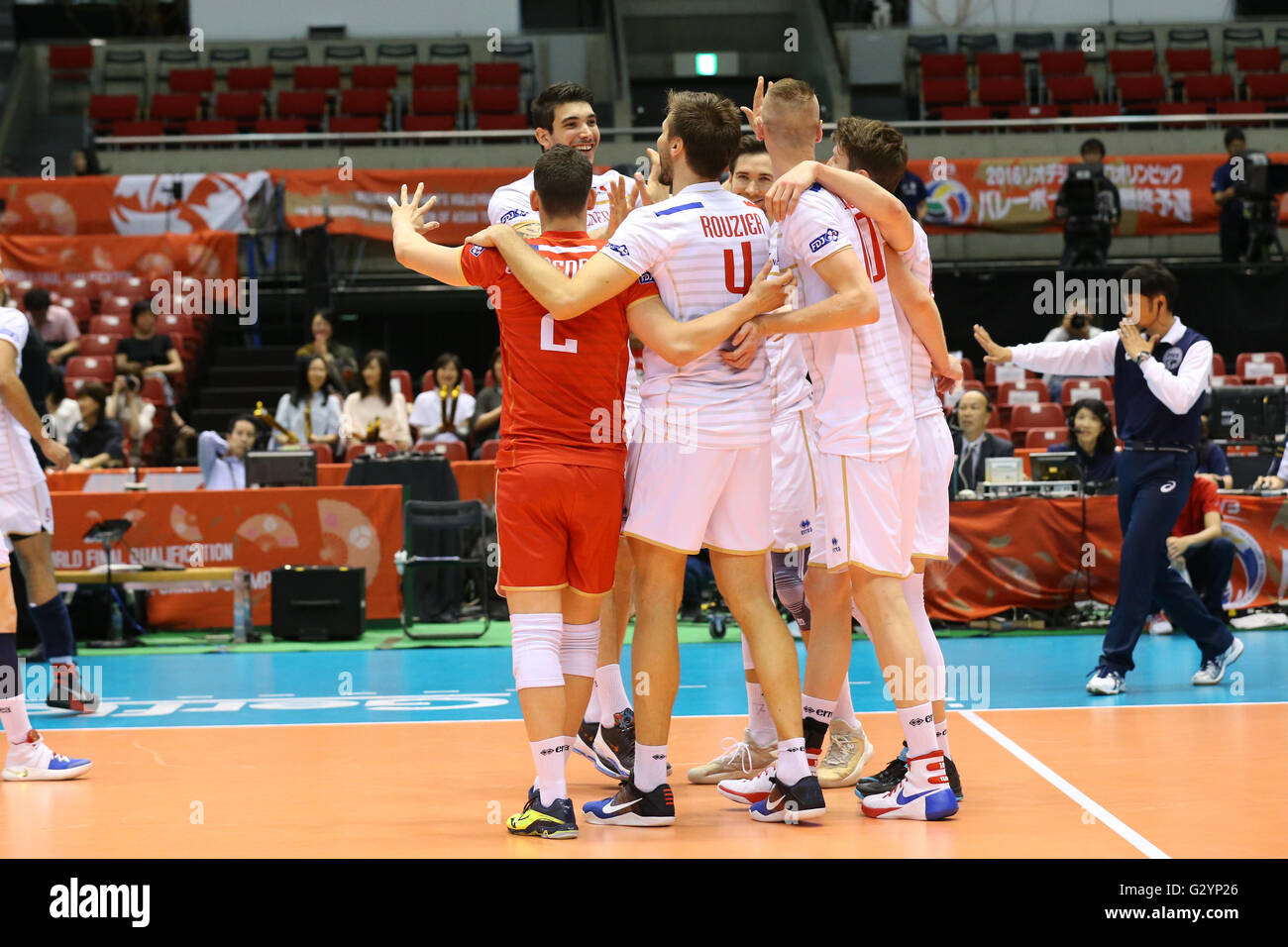 France team group, JUNE 4, 2016 Volleyball Men's Volleyball World Final Qualification for