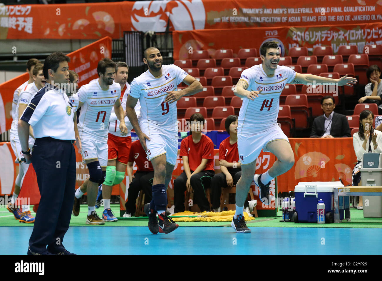 France team group, JUNE 4, 2016 Volleyball Men's Volleyball World Final Qualification for