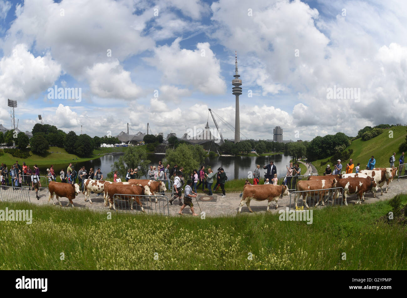 Olympiaberg hill hi-res stock photography and images - Alamy
