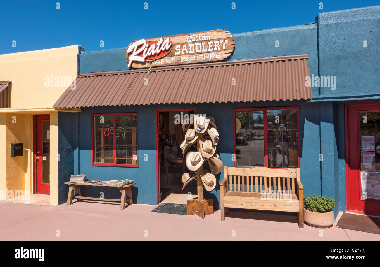 Arizona, Wickenburg, Riata Custom Saddlery Western Store Stock Photo