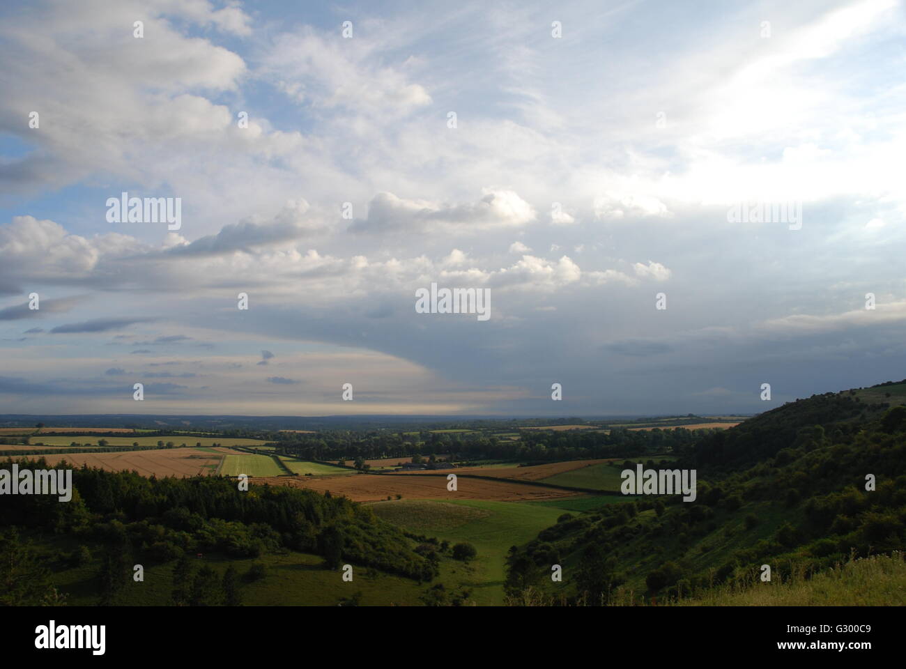 Storm from the Malborough Downs Stock Photo