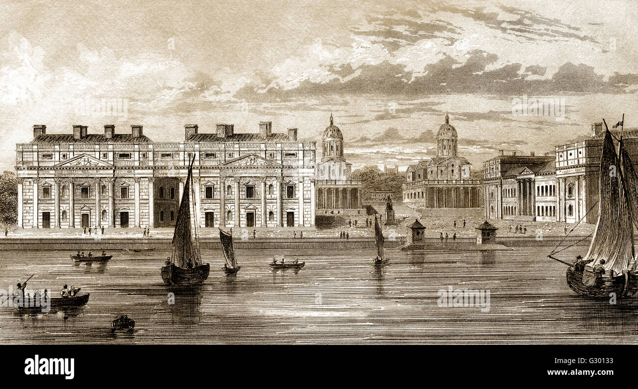Greenwich Park, Greenwich, London, England, 18th century Stock Photo