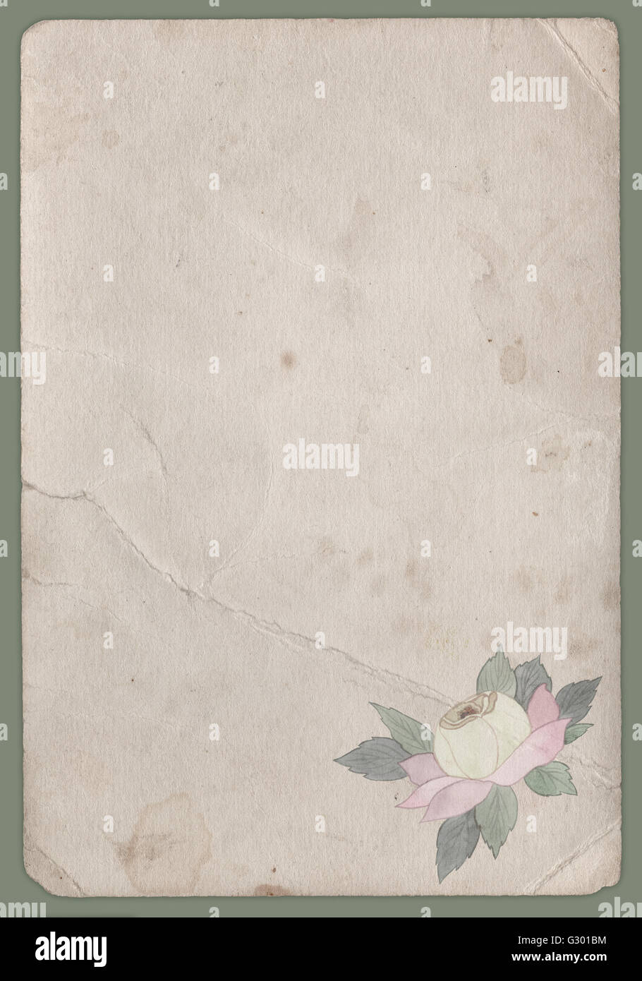 grunge background with a flower Stock Photo - Alamy