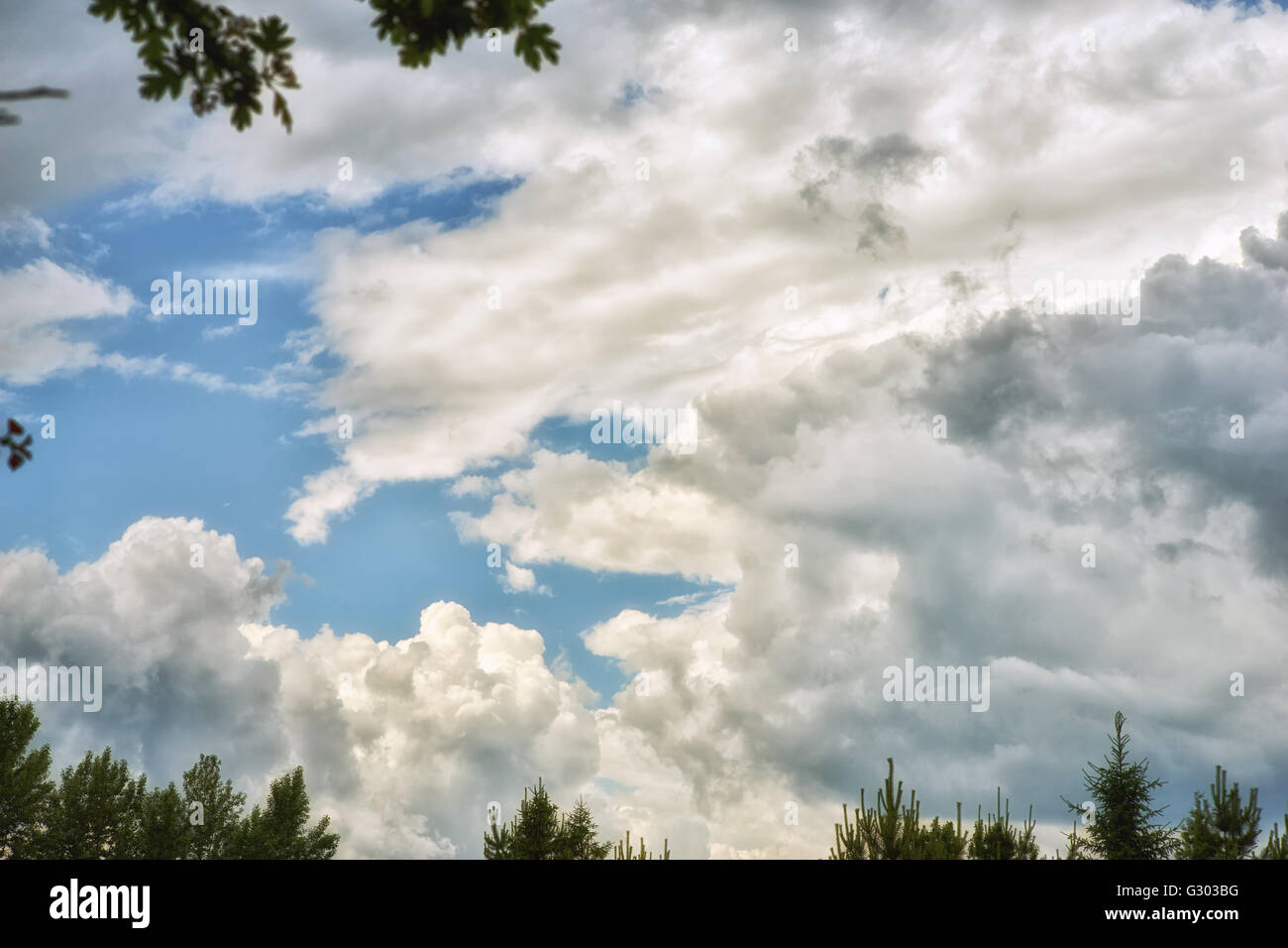 The sky before the storm. Stock Photo