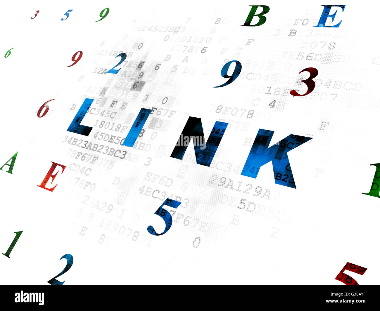 Web development concept: Link on Digital background Stock Photo - Alamy