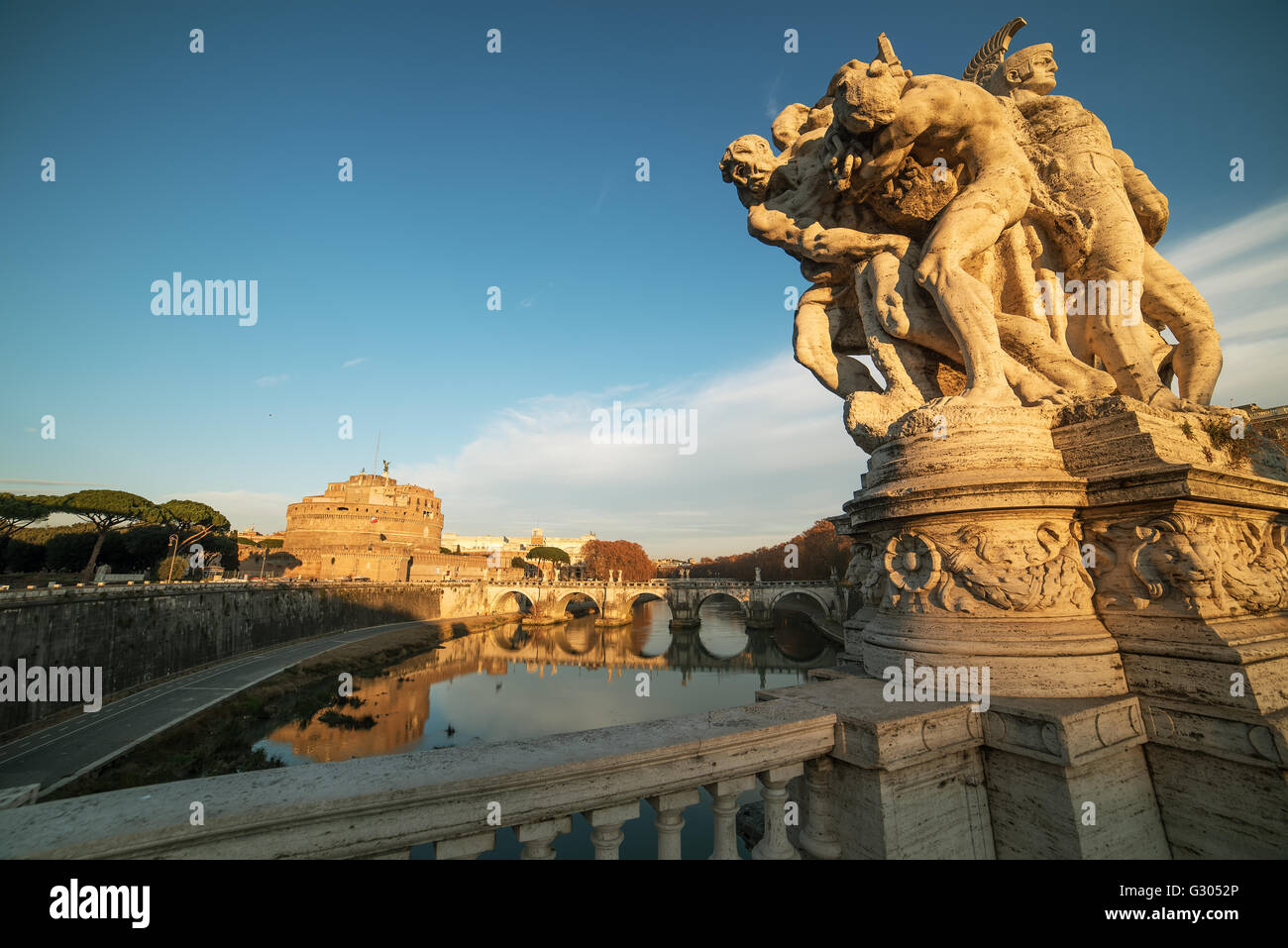 Rome, Italy: Castle of the Holy Angel Stock Photo