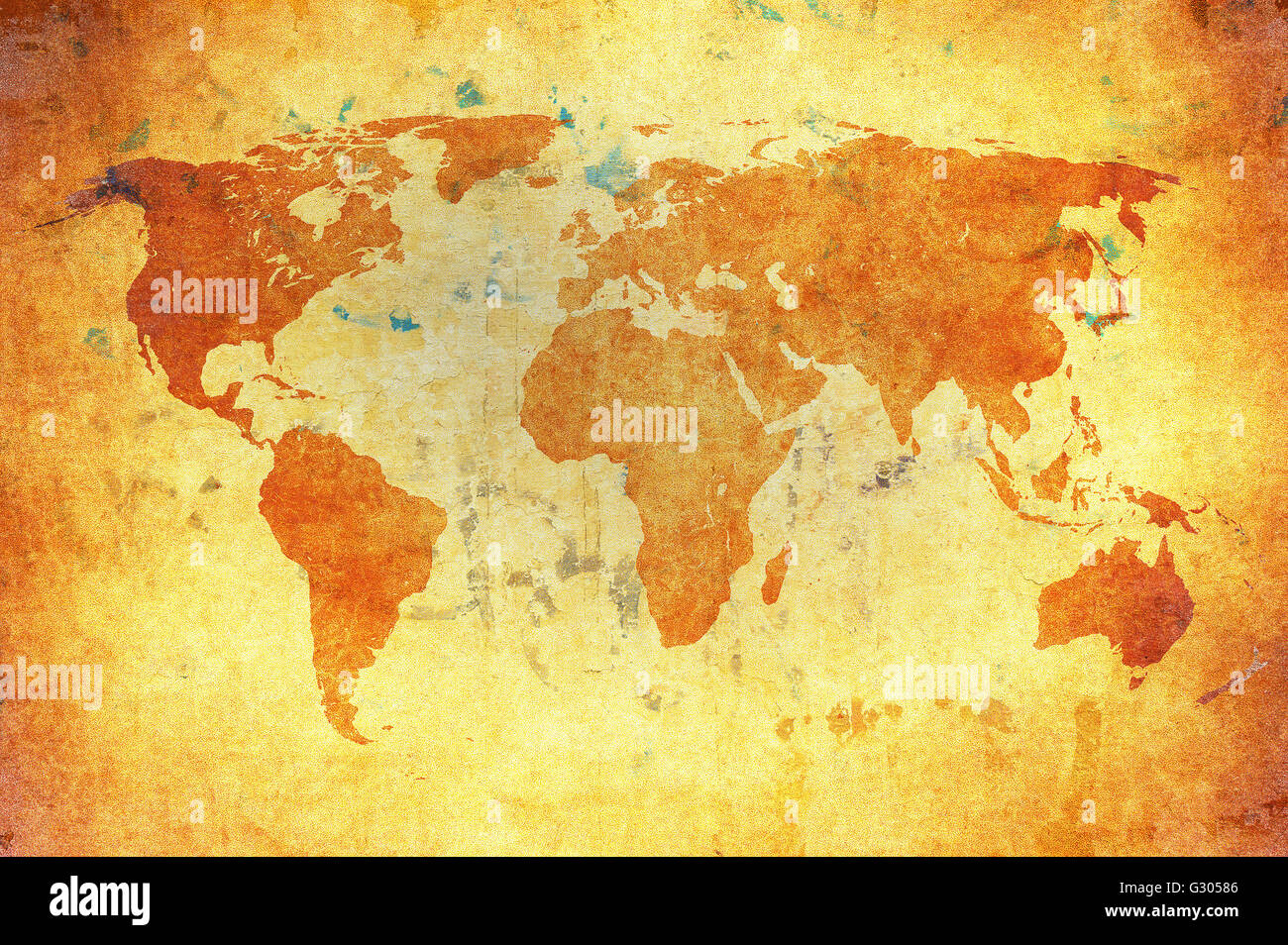 World Map On Aged Paper Texture Background High-Res Stock Photo - Getty  Images