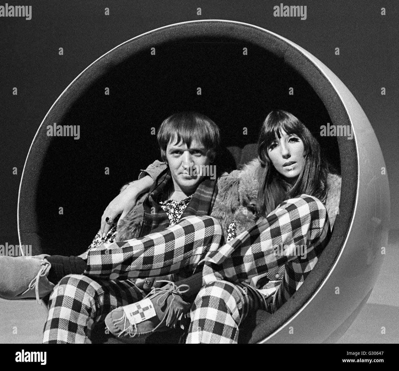 Sonny and Cher artists USA Stock Photo