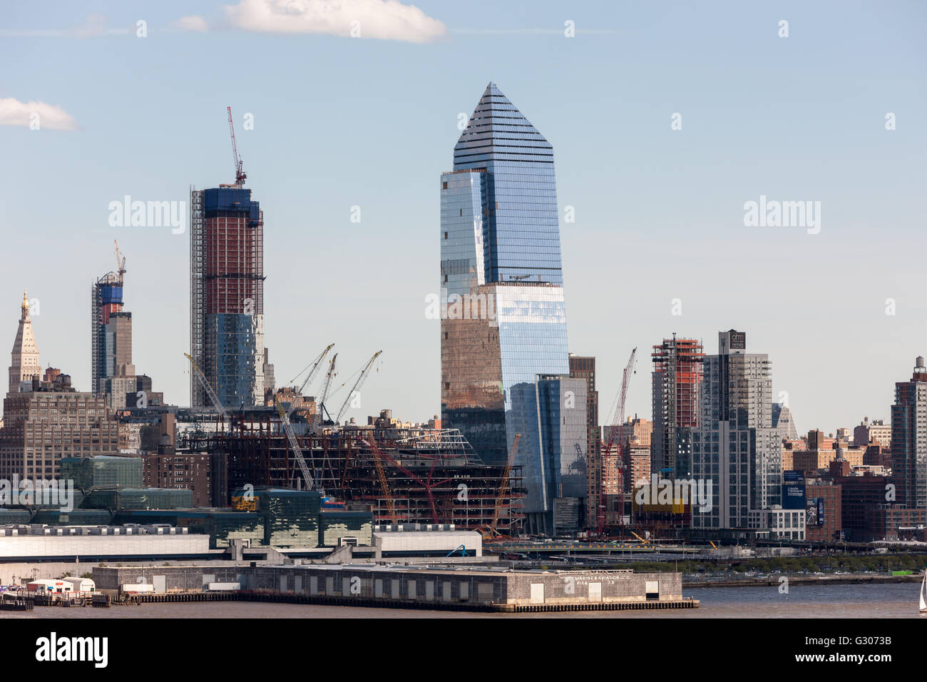 The developing Hudson Yards Project in New York City. Stock Photo
