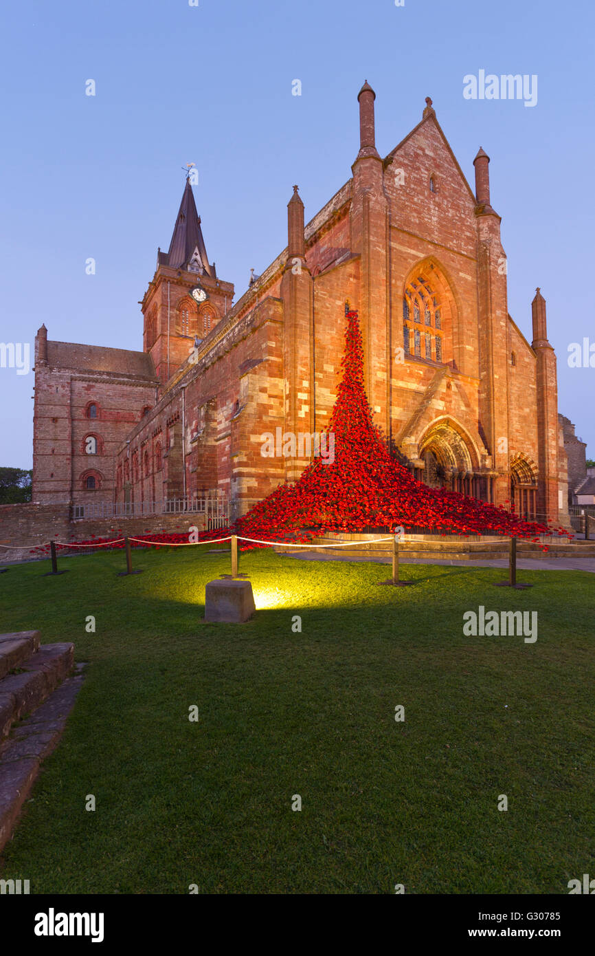 Kirkwall, St Magnus cathedral Stock Photo