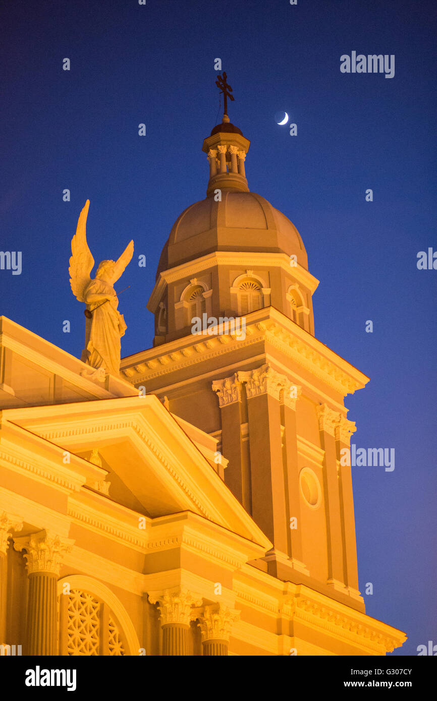 Santa Basilica Metropolitana Iglesia Catedral, Santiago de Cuba Stock Photo