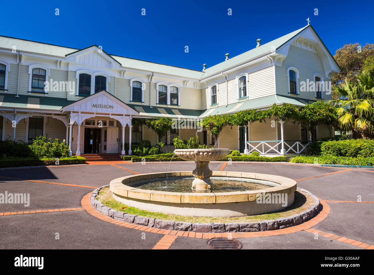 Mission Estate Winery, Napier, Hawkes Bay Region, North Island, New Zealand, Pacific Stock Photo