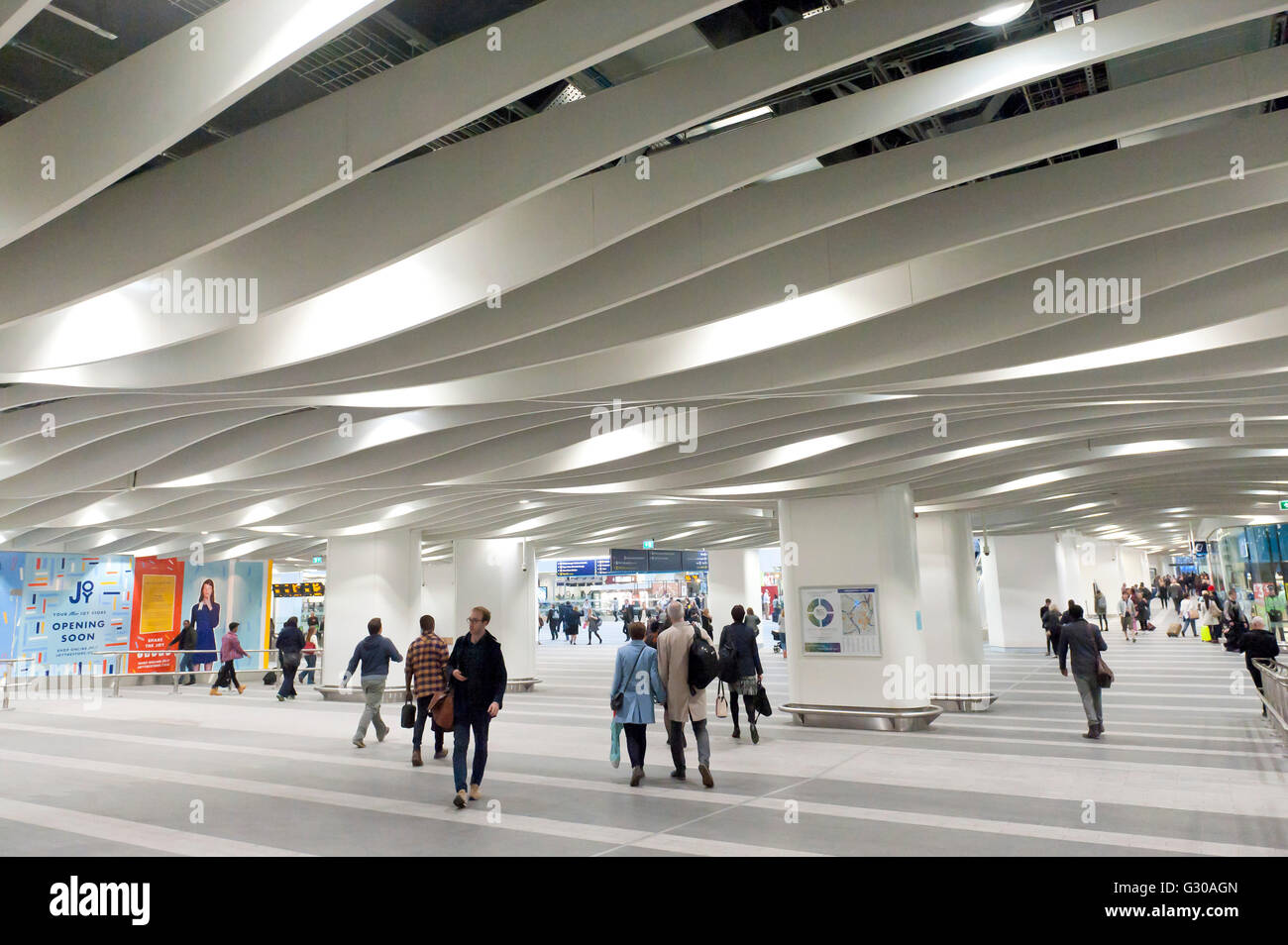 View of New Street Station, Birmingham, West Midlands, England, United Kingdom, Europe Stock Photo