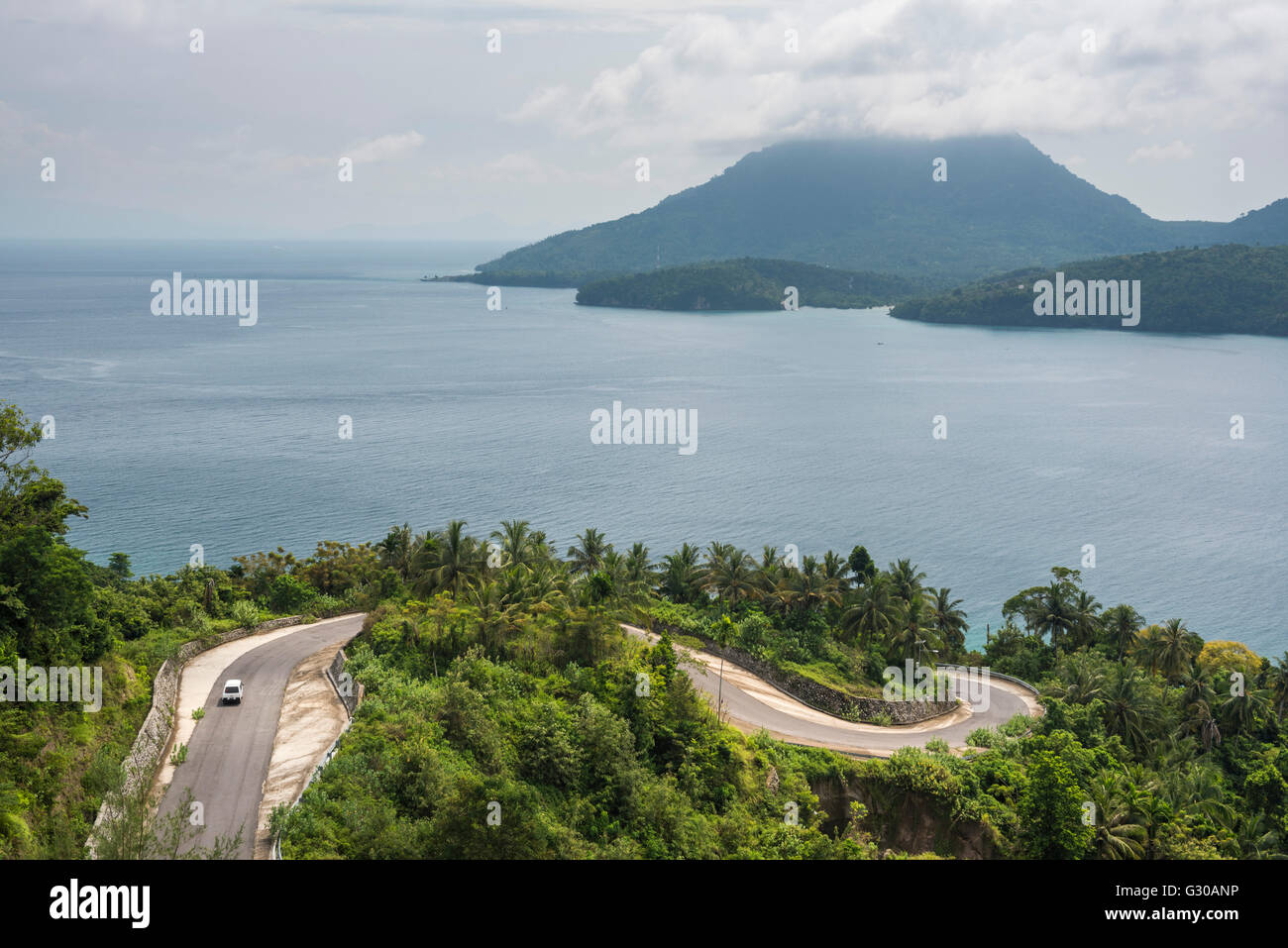 Minivan exploring Pulau Weh Island, Aceh Province, Sumatra, Indonesia, Southeast Asia, Asia Stock Photo