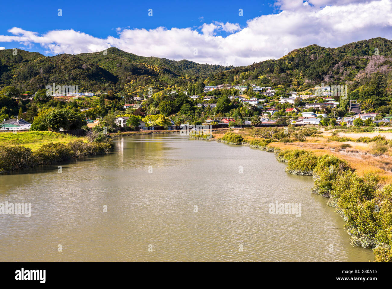 Thames, Coromandel Peninsula, North Island, New Zealand, Pacific Stock